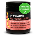 LEGION Recarga Post Workout Drink - Micronized Creatine Monohydrate Natural Post Workout Recovery Drink - Muscle Builder &amp; Recovery Booster Post Workout Supplements (Strawberry Lemonade, 30 Servings)