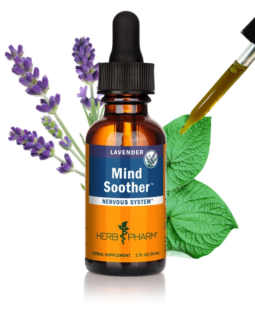 Herb Pharm Anxiety Soother Liquid Herbal Formula con Kava Para Nervous System Support - 1 onnce