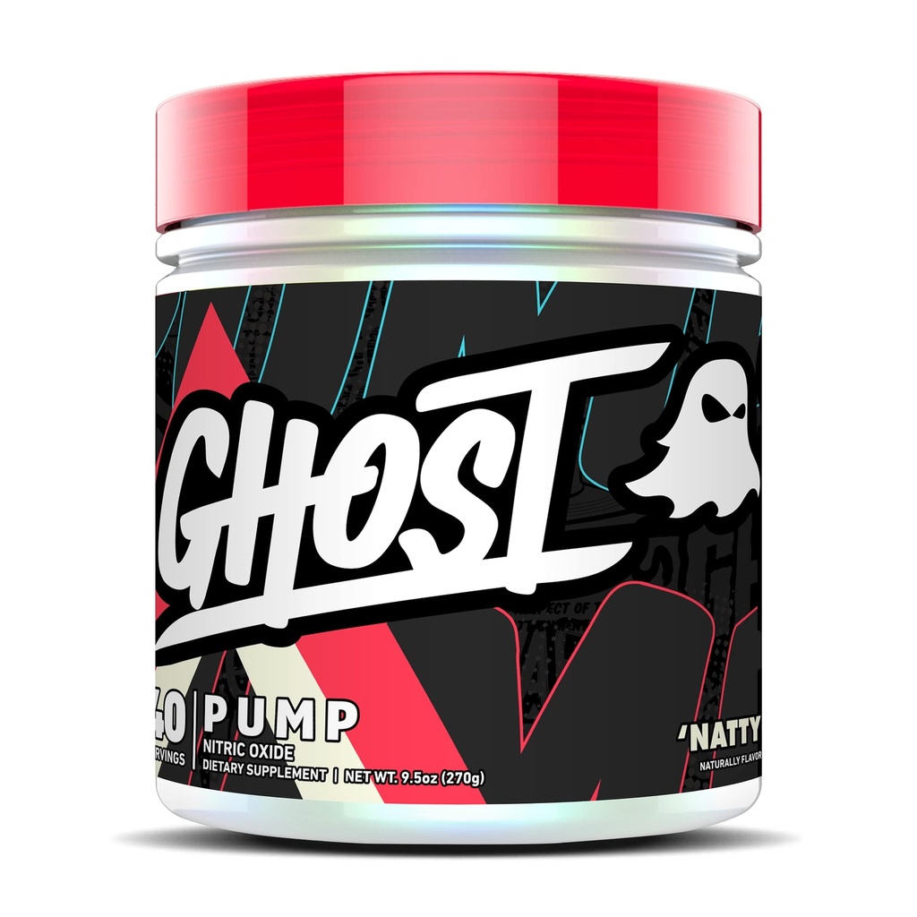 Bomba GHOST Nitric Oxide Powder, Natty - 40 Servings - Sugar &amp; Stim-Free Pre-Workout Suplementos - L-Citrulline, Arginine Nitrate & L-Glutathione - Soy &amp; Gluten-Free, Vegan