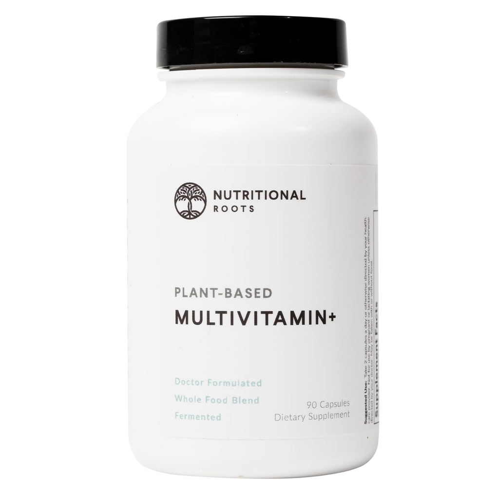 Botas Nutricionales Multivitamina+, galardonado con base vegetal (Vegan) Multivitamina, vegetales orgánicos & hierbas, vitaminas fermentadas, probióticos, elección del médico, 45 piezas