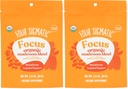 Four Sigmatic Focus Blend 7 Superfoods Adaptogen Blend Mix with Lion's Mane, Cordyceps, Rhodiola, Bacopa & Mucuna TEN Productivity & Creative Support TEN Decaf & Dissolves Fácilmente TEN 30 Servings (Pack of 2)