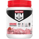 Muscle Milk Genuine Protein Powder, Strawberries 'N Crème, 1,93 libras, 13 servidos, 32g Protein, 3g Azúcar, Calcio, Vitaminas A, C &amp; D, NSF certificado para el deporte, Energizing Snack, Packaging May Vary