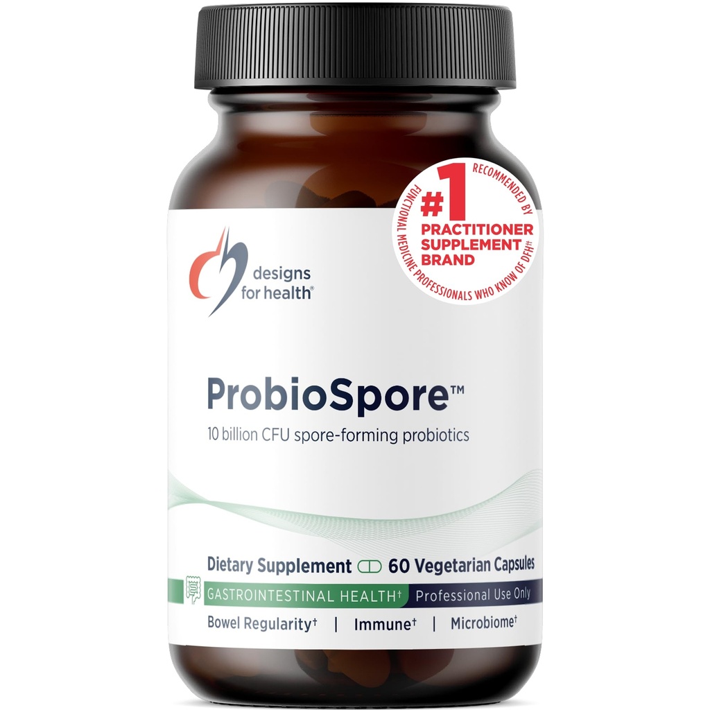 Diseños para Health ProbioSpore - Powerful Spore Based Probiotic, Soil-Based Probiotics Supplement - Shelf Stable Gut + Immune Support, Non-GMO + Dairy Free (60 Capsules)