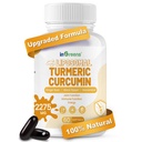 Suplemento Turmérico 2275mg, 95% Curcumina, Curcumina Liposomal para Mejor Absorción, Suplemento de Curcumina para Soporte Conjunto, Botellado en EE.UU. - 60 Softgels
