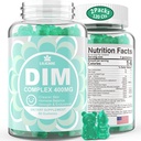Suplemento DIM Mujeres 400mg, Suplemento Estrógeno para Mujeres, Gummies DIM Libre de Azúcar para Hombres &amp; Mujeres + Biotina, Aceite Flaxseed, Burdock, Calendula, BioPerine for Hormone Balance, Menopause &amp; Prostate 120Cts