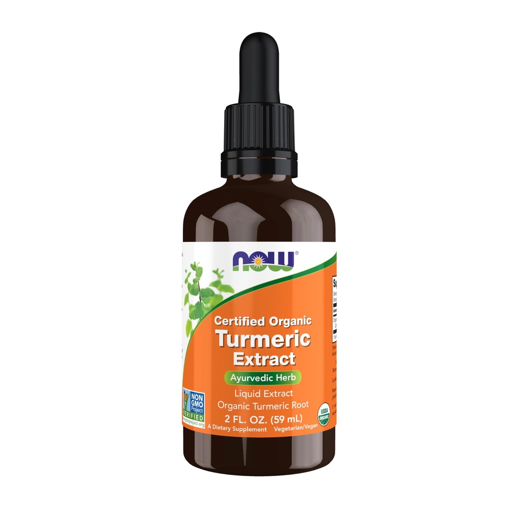 AHORA Suplementos de alimentos, Extracto Turmérico Orgánico Certificado, Herb Ayurvedic, Extracto Líquido, Rota Turmérica Orgánica 2 onzas de fluido