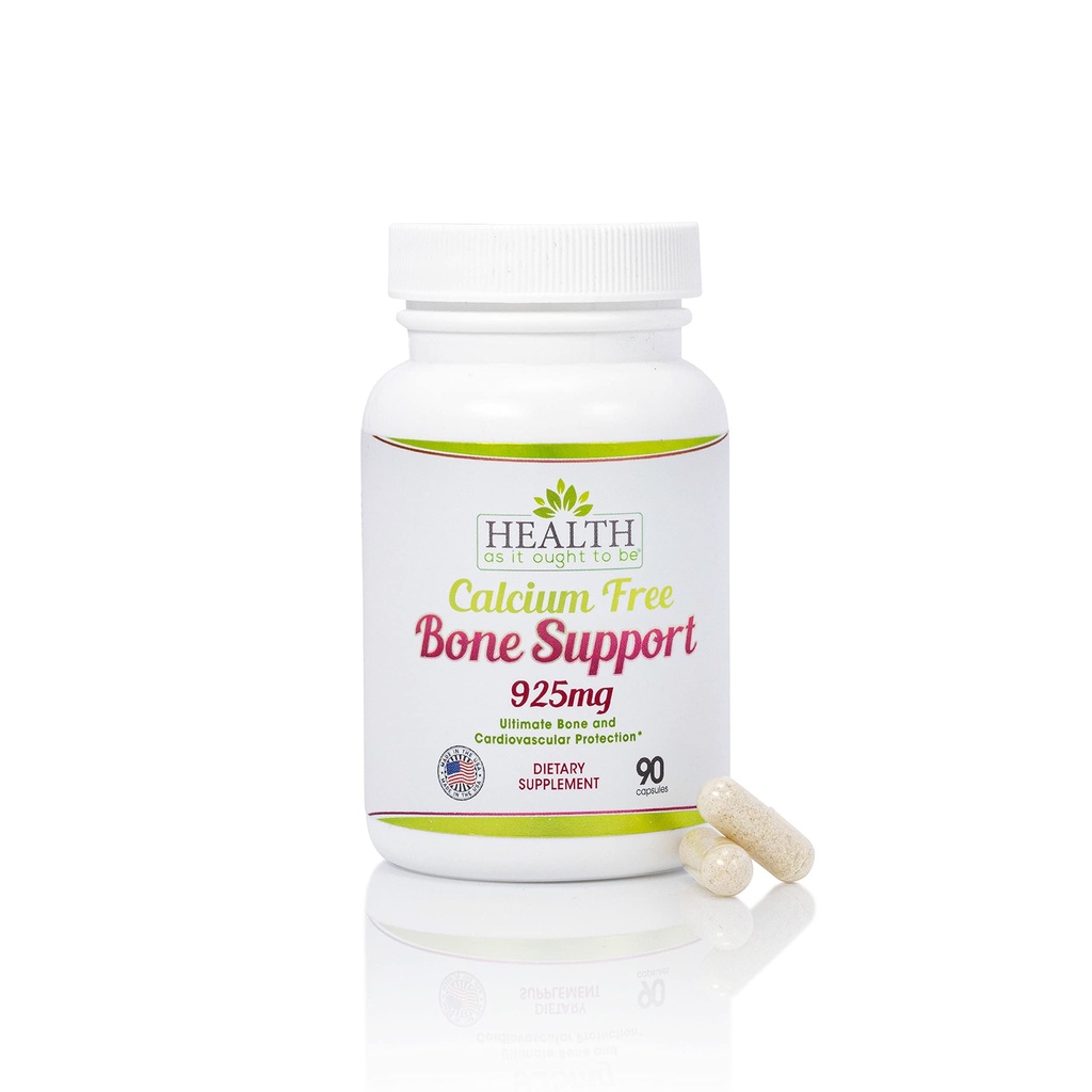 Salud Como Ought Ser Calcium Free Bone Support Suplemento  Ultimate Bone and Cardiovascular Protection ← 90 Capsules