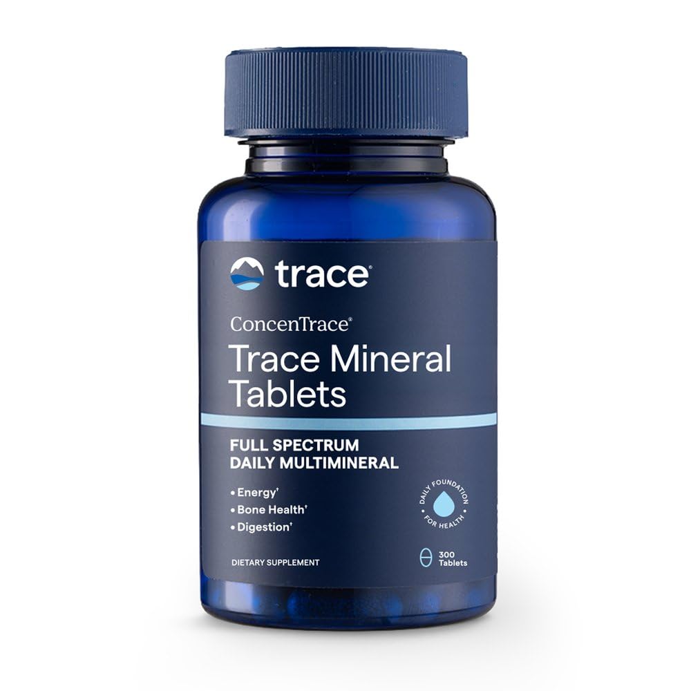 Trace Minerals ConceTrace Trace Mineral Tablets - Suplemento para Bone & Joint Support - Ayudas Hydration & Electrolyte Restoration - 300 Tablets (100 Servings)