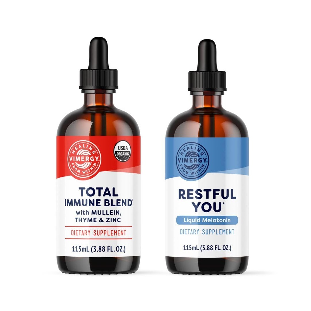 Vimergy Total Immune Blend (115 mL) Kit de Melatonina Líquida (115 mL)