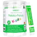 ZEBORA Kids Probiotic " Prebiotics Powder Age 3+ Support Children's Digestive " Immune System with Natural Source, Promotes Constipation Relief, Non-GMO, Gluten-Free, 30 Packets with 5 Billion CFUs