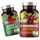 Número 1 Nutrición N1N Premium D-Mannose [1350mg] con Cranberry & Hibiscus y Kidney Cleanse [21 Potent Herbs] con Cranberry Extract, Astragalus, Uva Ursi, 2 Pack Bundle