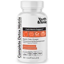 Juvenil &amp; Tonic Balanced Detox Pills as Complete Gut Cleanse & Carb Matrix Support with ACV, Glucomannan, Chromium for Body Detoxing " Digestive Health, Supplement for Men " Women, Third-Party Tested