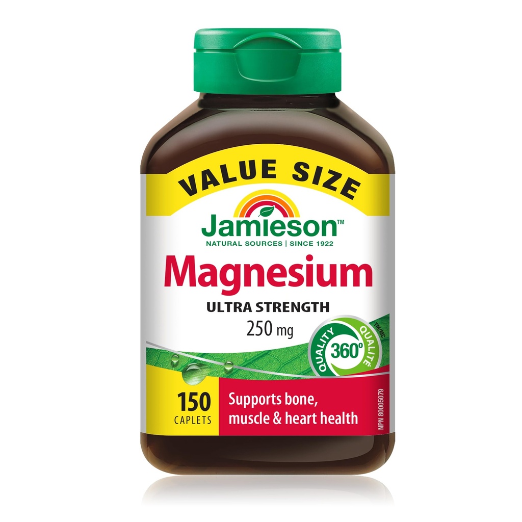 Jamieson Magnesium 250 mg, 150 caplets Calidad