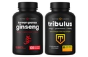 NutraChamps Korean Ginseng Capsules y Tribulus Capsules 2 Pack Bundle