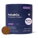 PetLab Co. Probióticos para Perros, Asistencia Gut Health, Diarrea Ocasional, Salud Digestiva " Alergias estacionales - Sabor de cerdo - 30 Mandíbulas suaves - Embalaje mayo Vary
