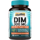 Suplemento DIM para Hombres, metabolismo estrógeno, equilibrio hormonal y apoyo a la menopausia, DIM 300 mg con extracto de cobre negro, alta absorción, 90 cápsulas