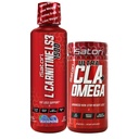 iSatori L-Carnitine LS3 Blue Raspberry 1500mg (32 Servings) Ultra CLA (90 Softgels), L-Carnitine líquido con Acetyl, Omega 3 6 9 Safflower Oil