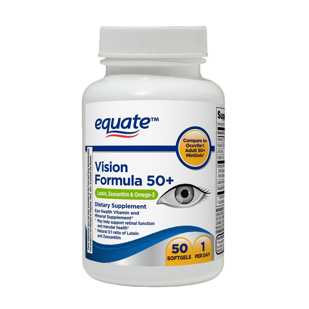 Visión de Convergencia Fórmula 50+ geles blandos Suplemento dietético, 50 Cuenta