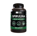 Ingredientes originales puros Spirulina (365 capsules) No hay magnesio o rifles de arroz, siempre puros, el laboratorio verificado