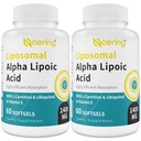 L-Carnitina 1000mg, Ubiquinol (Active CoQ10) 100 mg y vitamina E 10 mg, Ácido Alfa-Lipoico para Antioxidantes, Nerve, Energía 120 Softgels