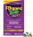 FDgard Gut Health Supplement, Indigestion, Nausea " Bloating, Upset Stomach, 36 cápsulas
