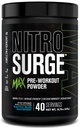 Nitrocirugía de la fábrica de Jacked Max Powder de entrenamiento de alto rendimiento - Pre Workout w / Ingredientes nootrópicos para el foco intenso, bombas, energía solar, resistencia - 40 servidumbres, arandela azul eléctrica