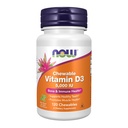 AHORA Suplementos de alimentos, vitamina D-3 5.000 UI, sabor de menta natural, soporte estructural*, 120 Chewables