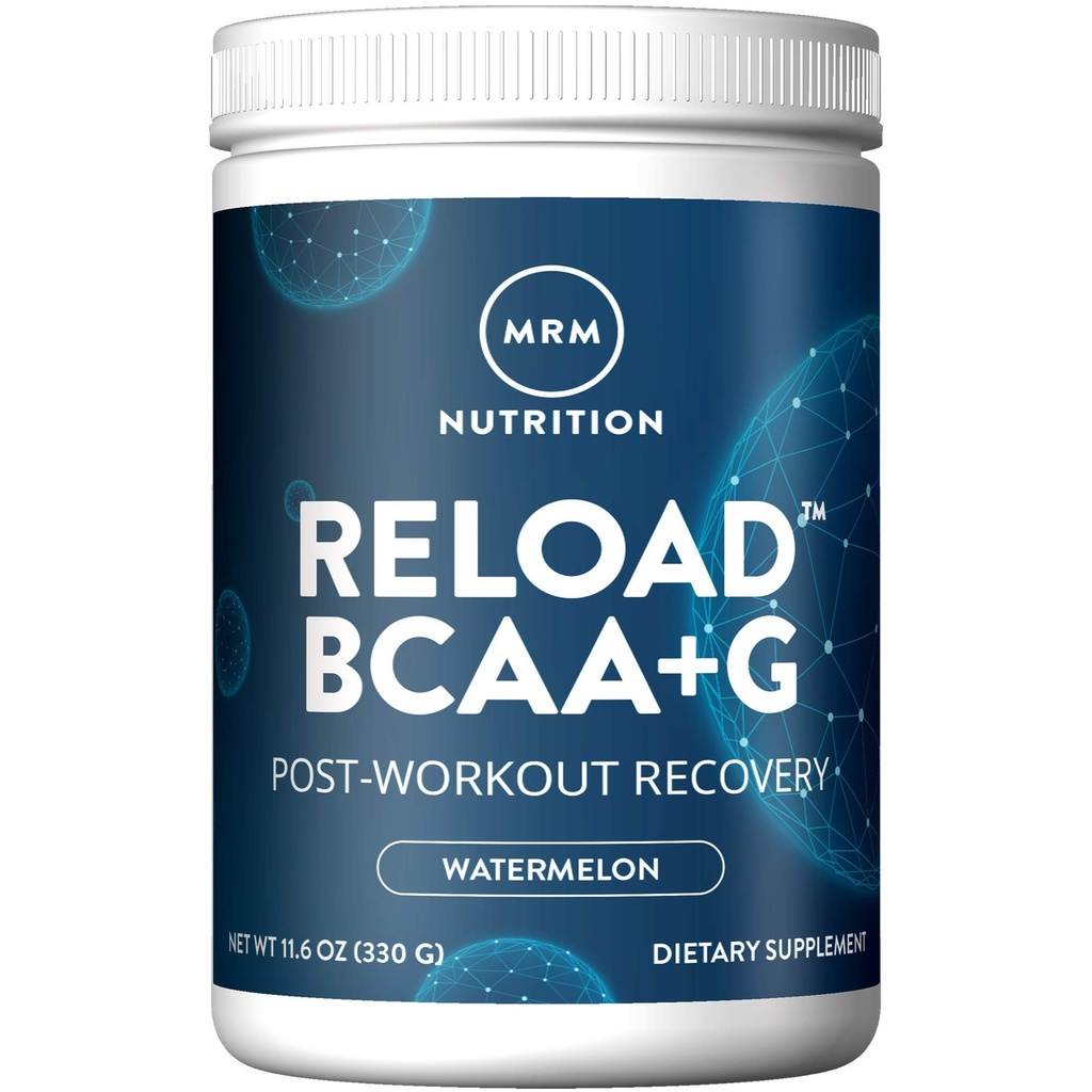 MRM Nutrition Reload BCAA+G Post-Workout Recovery ← Watermelon Flavored tención 9.6g Amino Acids  durable with CarnoSyn® ← Muscle Recovery ← Keto Friendly ← 26 Servings