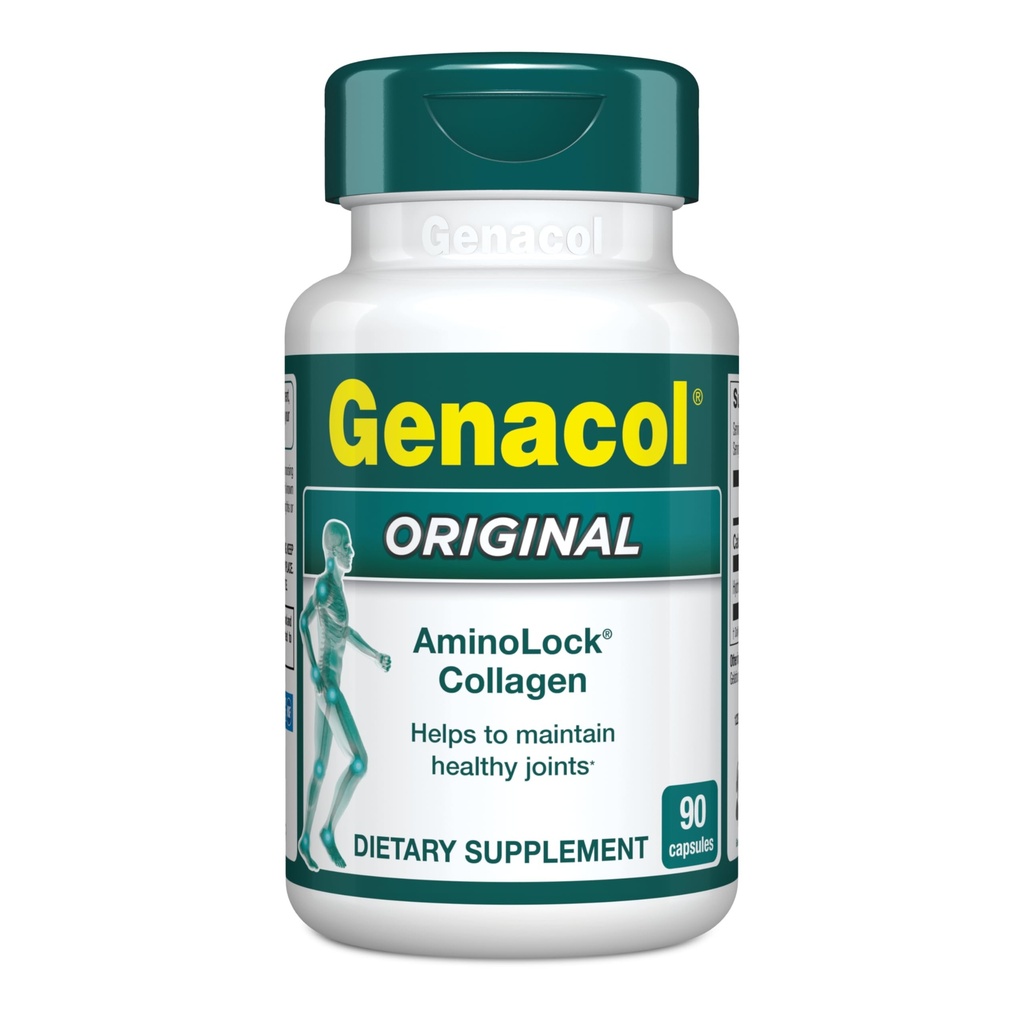Genacol Original – Suplemento de colágeno con péptidos de colágeno ultrahidrolyzed, mantiene la salud conjunta, para rodillas conjuntas, 90 cápsulas (30 días de suministro)