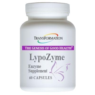 TRANSFORMACIÓN LA GENESIS DE LA BUENA SALUD LypoZyme Enzyme Suplemento, Advance Lipase Enzyme Blend for Healthy Digestion " Nutrient Absorption, Non-GMO,60 Cap