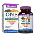 Bluebonnet Nutrition One for Men Whole Food-Based Multiple, Daily Nutrition*, Non-GMO, Vegetarian Friendly, Kosher, Gluten-Free, Soy-Free, Dairy-Free, Iron Free, 30 Vegetable Capsules, 30 Servidores