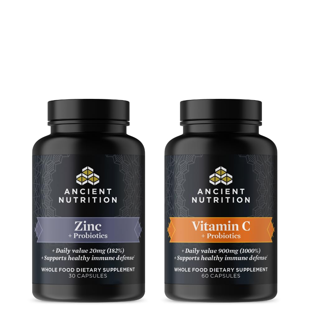 Vitrina antigua Zinc 30 Cuenta + Vitamina C (60 Cuenta)