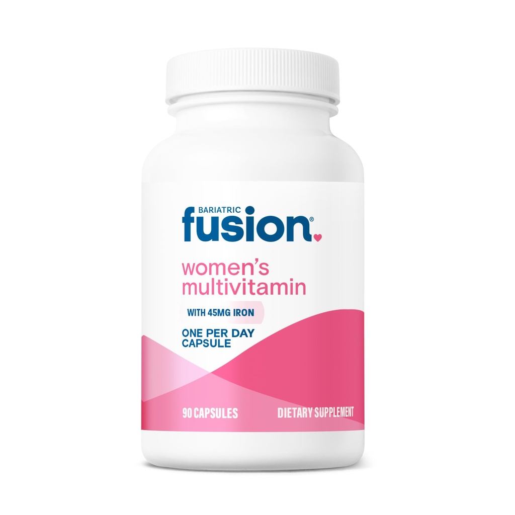 Fusión Bariatrica Una por día Multivitamina Bariatric con Hierro para las Mujeres tóxica con Pelo y uñas Vitamina Blend ← Gastric Bypass y Sleeve Gastrectomy TEN 90 Conteo Ø 3 Mes