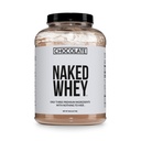 NAKED Whey Protein Suplemento Polvo, Chocolate, GMO Gratis, Soy Gratis, Gluten Free Aid Muscle Growth and Recovery 60 Servings, 5 Ib