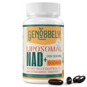 800 mg Liposomal NAD+ Suplemento con Nicotinamide Riboside 200 mg, Trans-Resveratrol 100 mg - auténtico suplemento NAD para la reparación de ADN, envejecimiento saludable, función cerebral - suministro de 60 días