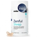 Mida Health® Zenful Sleep 6-in-1 Natural Sleep Aid for Adults Without Melatonin ¦ Deep Sleep Supplement with Ashwagandha KSM-66® and Venetron® ← Soporta Cortisol Balance ← 90 Capsules