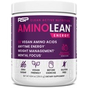 RSP NUTRITION AminoLean Pre Workout Powder, Amino Energy & Weight Management with Vegan BCAA Amino Acids, Natural Caffeine, Preworkout Boost for Men &amp; Women, 30 Serv