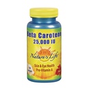 La vida de la naturaleza Beta Caroteno 25.000 UI tóxico ayuda a apoyar la función saludable de la inmune " Esquía " Ojo Salud tóxida Suplemento dietético  250 Softgels