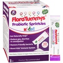 FloraTummys Probióticos para Niños: 30 Packets de Polvo Libre de Sabores, Libre de Alérgenos Alimentarios, No-Dairy, Libre de Pegamento, Libre de Azúcar, No-GMO, Vegan