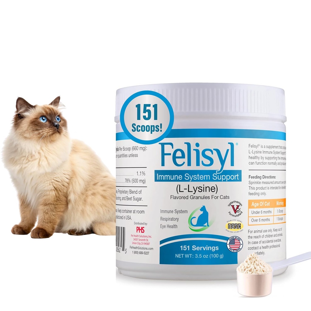 Felisyl Immune System Support(L-L-Lysine) Granules for Cats 3.5oz(100g)