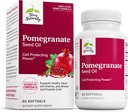 Terry Naturalmente Pomegranate Seed Oil - Suplemento Dietario de Apoyo a la Salud Cardiovascular - Suplemento Herbal Non-GMO con Omega-5 &amp; Extracto Pomegranado - 60 Softgels