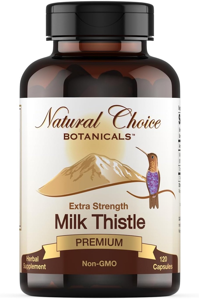 Extracto de esteto de leche (80% Silymarin Flavonoids) Plus Turmérico - 120 cápsulas