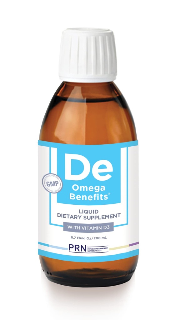 PRN DE Omega Ventajas Liquid Supplement - 6.7 oz, 40-Day Supply - Re-Esterfied Omega 3 Triglyceride Form with 1680mg EPA, 560mg DHA & vitamina D for Dry Eyes