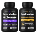 NutraChamps Liver Cleanse &amp; Detox Capsules &amp; Berberine Capsules