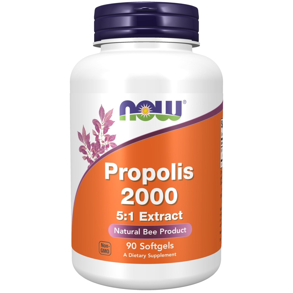 AHORA Suplementos, Propolis 2,000 (Bee Propolis), 5:1 Extracto, Producto de abeja natural, 90 Softgels