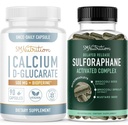 Complejo Sulforaphane con Calcio D-Glucarate tóxico Hormona Balancing Bundle con Avanzado Microlet Hormona Balance Suplemento (60 Servings) y Vegan Gluten Gluten libre CDG Suplemento (90 Servings)