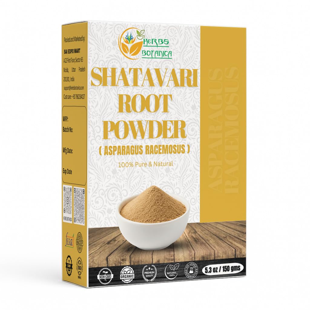 Herbs Botanica Shatavari Powder Natural Asparagus Racemosus for Lactation Breastfeeding Shatavri Satawar Kalpa Kalp India Mejora la Lactation ¦