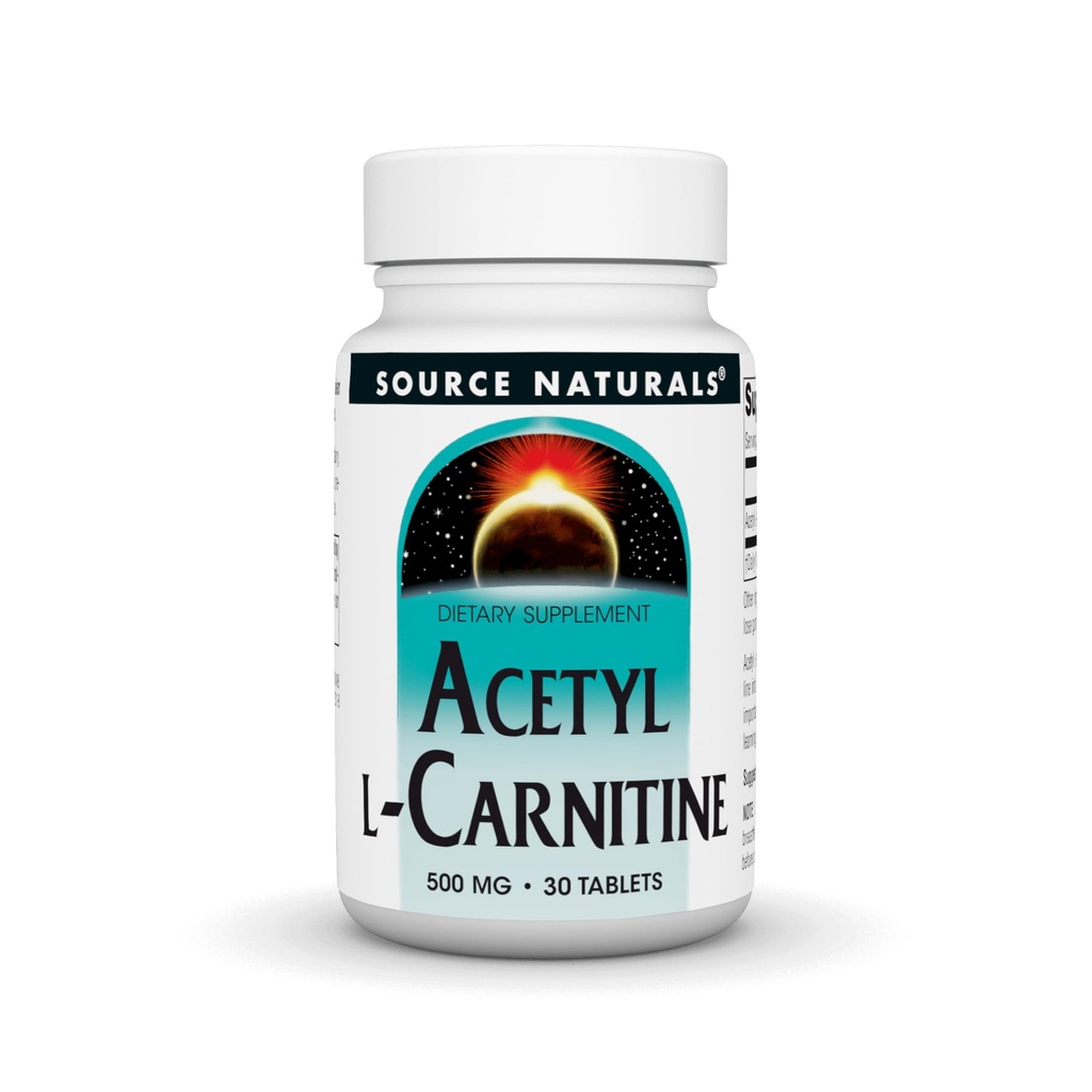 Fuente Naturales Acetyl L-Carnitina, 500mg, 30 Tablets