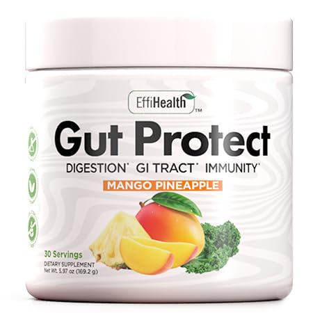Powder de Superalimentos con Probióticos y Prebióticos – Super Greens Powder, Smoothie & Juice Mix Powder - Salud Digestiva, Immune Health & Regularity Support – Mango, Pineapple
