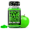 Mejor Beard Stuff Beard Growth Vitamins - Biotin Gummies for Beard & Hair Growth – Maximum Strength 620,000mcg Biotin with Collagen, MSM, Keratin & Bamboo Extract